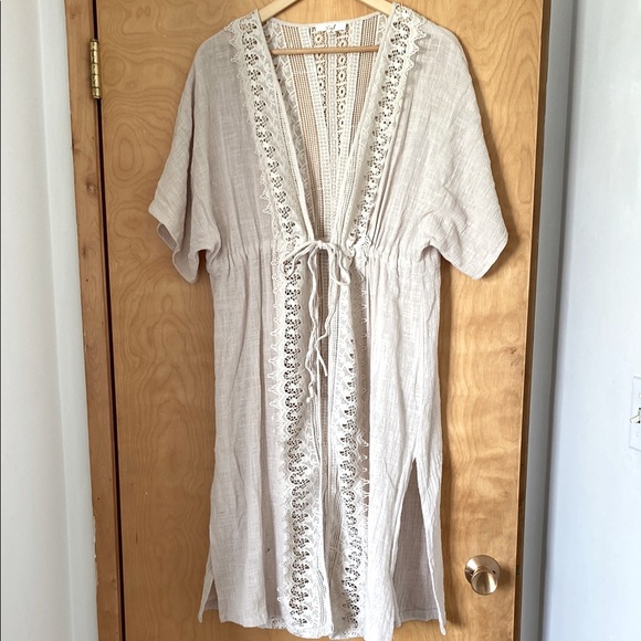 easel Other - Easel Lace Kimono Beach Cover up/Summer Cardigan Size Small